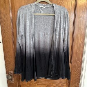 Tea n Rose Gray to Black Ombre Cardigan